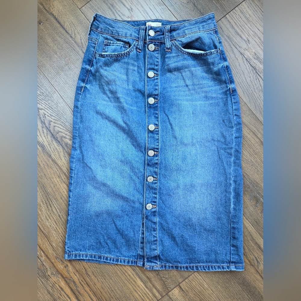 Denim Midi Skirt